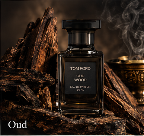 Tom Ford Oud Wood fragrance in men's perfume decants collection